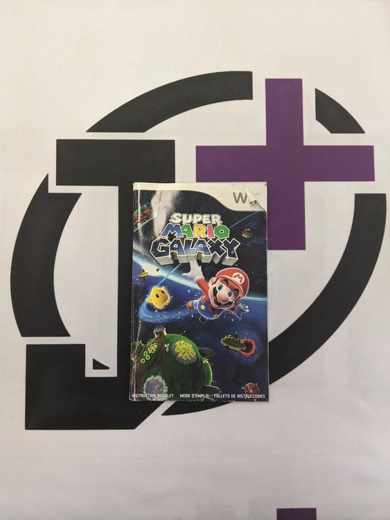 WII SUPER MARIO GALAXY INSTRUCTION BOOKLET TRILINGUAL