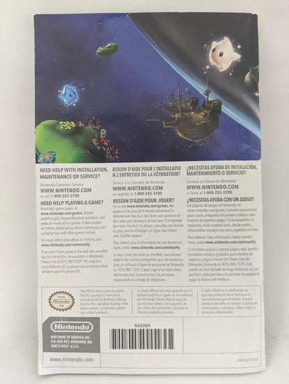 WII SUPER MARIO GALAXY INSTRUCTION BOOKLET TRILINGUAL