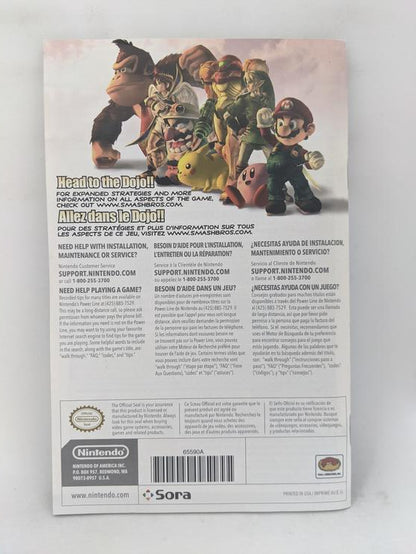 WII SUPER SMASH BROS BRAWL INSTRUCTION BOOKLET BILINGUAL (usagé)