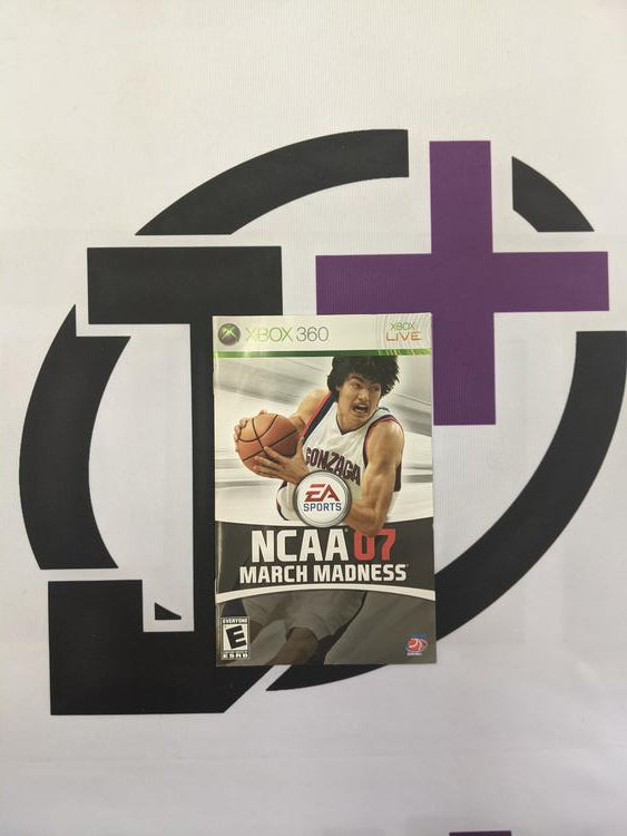 X360 NCAA MARCH MADNESS 07 INSTRUCTION BOOKLET ENGLISH