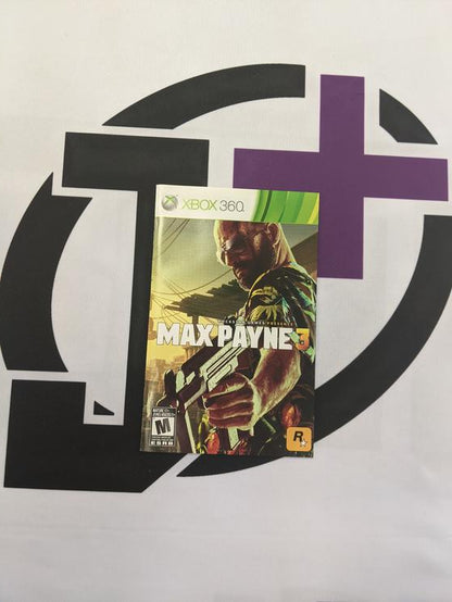 X360 MAX PAYNE 3 INSTRUCTION BOOKLET BILINGUAL