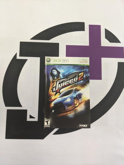 X360 JUICED 2 HOT IMPORT NIGHTS INSTRUCTION BOOKLET BILINGUAL