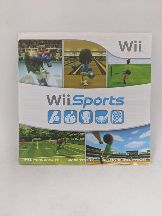 WII WII SPORTS INSTRUCTION BOOKLET BILINGUAL