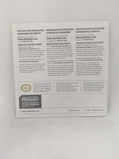 WII WII SPORTS INSTRUCTION BOOKLET BILINGUAL