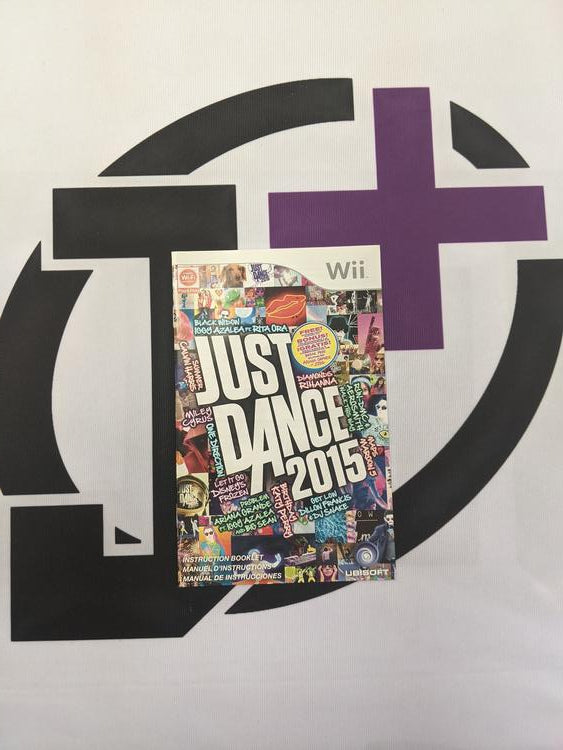 WII JUST DANCE 2015 INSTRUCTION BOOKLET TRILINGUAL