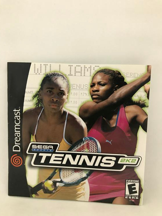 SDC TENNIS 2K2 INSTRUCTION BOOKLET ENGLISH (usagé)