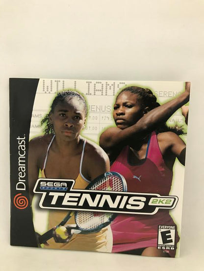 SDC TENNIS 2K2 INSTRUCTION BOOKLET ENGLISH (usagé)
