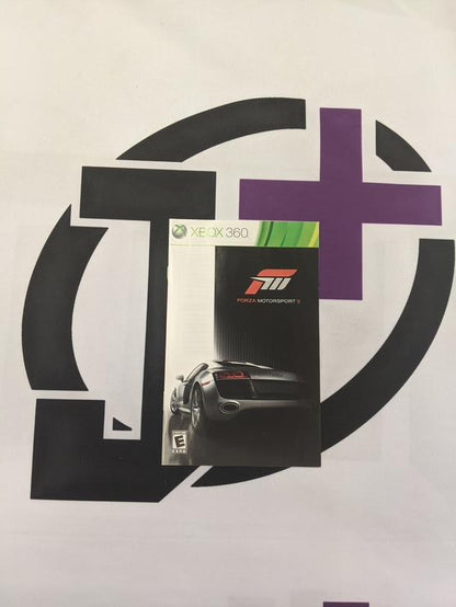 X360 FORZA MOTORSPORT 3 INSTRUCTION BOOKLET ENGLISH (usagé)