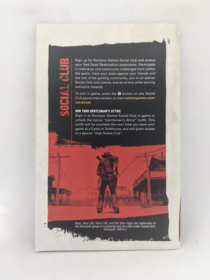 X360 RED DEAD REDEMPTION INSTRUCTION BOOKLET ENGLISH
