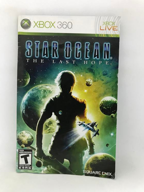 X360 STAR OCEAN THE LAST HOPE INSTRUCTION BOOKLET BILINGUAL