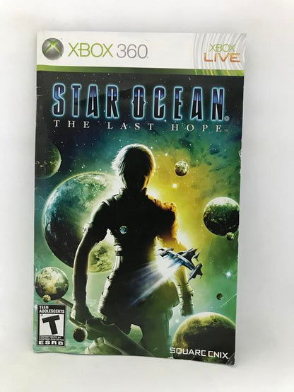 X360 STAR OCEAN THE LAST HOPE INSTRUCTION BOOKLET BILINGUAL