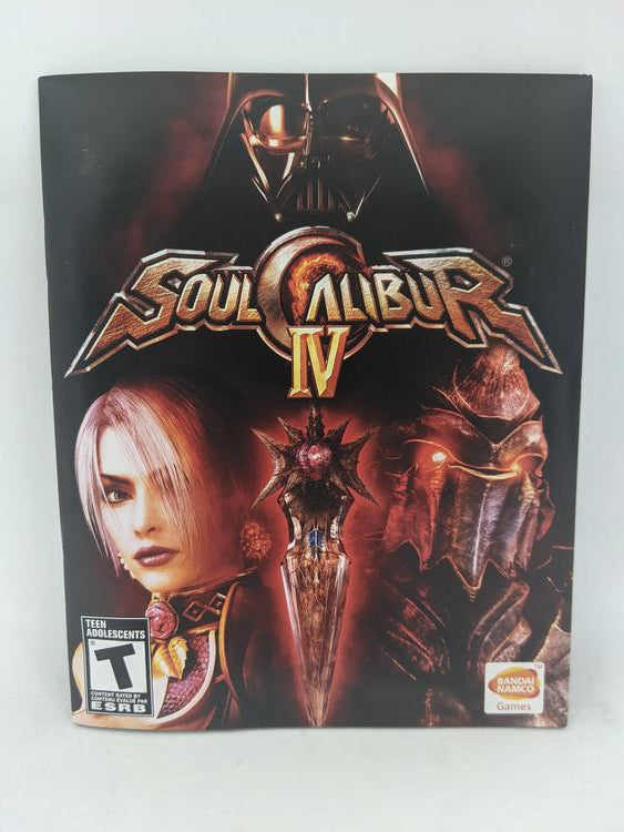 PS3 SOUL CALIBUR IV INSTRUCTION BOOKLET BILINGUAL (usagé)