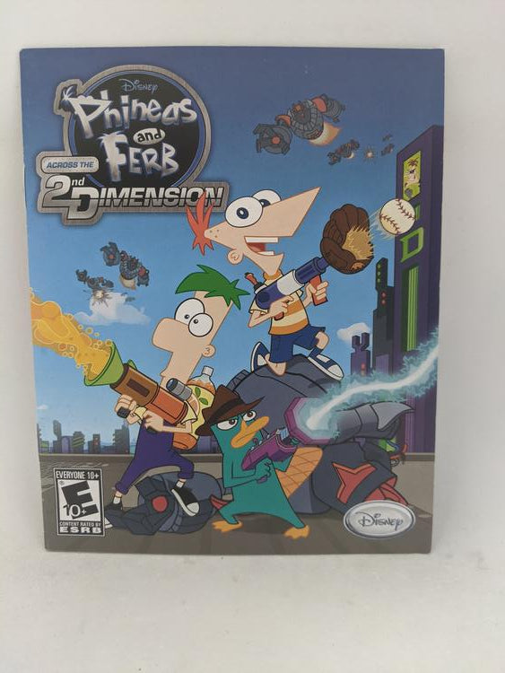 PS3 PHINEAS AND FERB ACROSS THE 2ND DIMENSION INSTRUCTION BOOKLET BILINGUAL