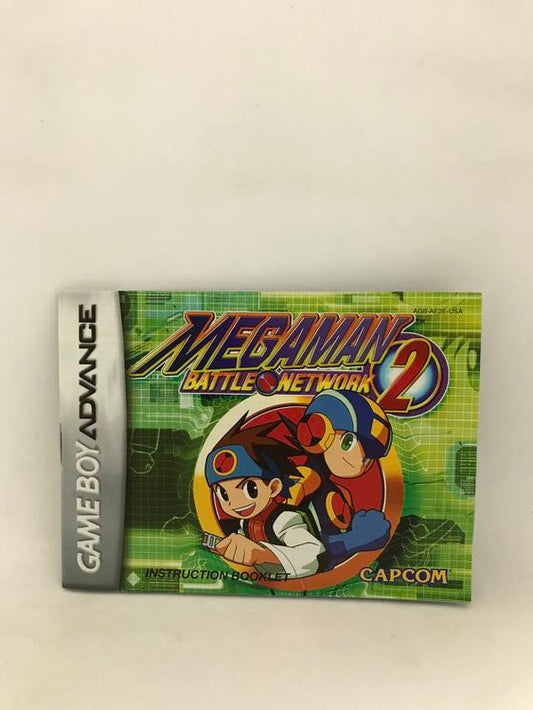 GBA MEGA MAN BATTLE NETWORK 2 INSTRUCTION BOOKLET ENGLISH (usagé)