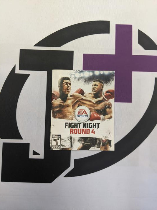 PS3 FIGHT NIGHT ROUND 4 INSTRUCTION BOOKLET BILINGUAL (usagé)