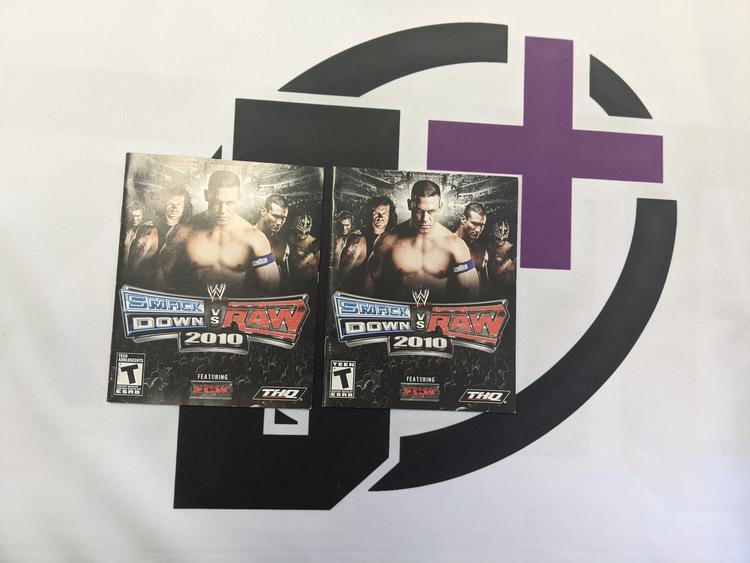 PS3 WWE SMACKDOWN VS RAW 2010 INSTRUCTION BOOKLET BILINGUAL (usagé)