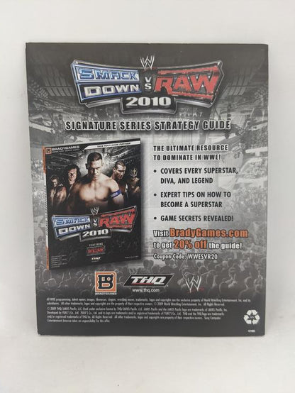 PS3 WWE SMACKDOWN VS RAW 2010 INSTRUCTION BOOKLET BILINGUAL