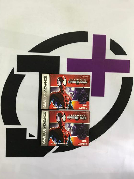 GBA ULTIMATE SPIDER-MAN INSTRUCTION BOOKLET BILINGUAL