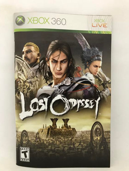 X360 LOST ODYSSEY INSTRUCTION BOOKLET ENGLISH