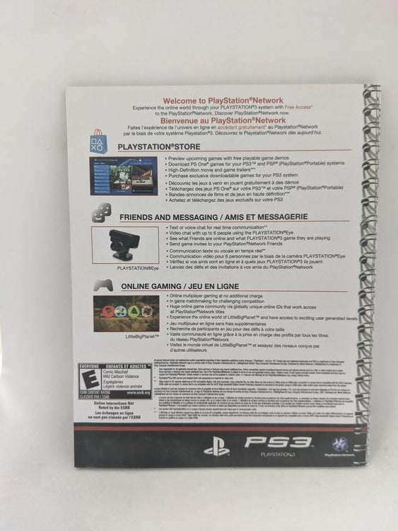 PS3 LITTLEBIGPLANET INSTRUCTION BOOKLET BILINGUAL (usagé)