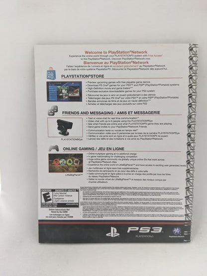 PS3 LITTLEBIGPLANET INSTRUCTION BOOKLET BILINGUAL (usagé)