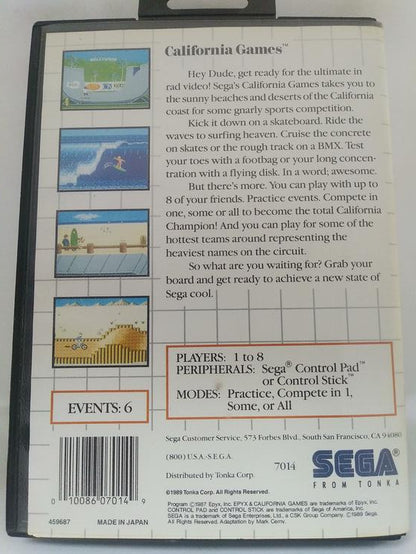 CALIFORNIA GAMES (COMPLETE IN BOX)