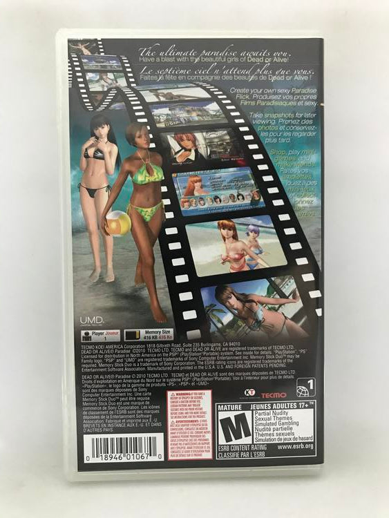 DEAD OR ALIVE PARADISE (COMPLETE IN BOX)