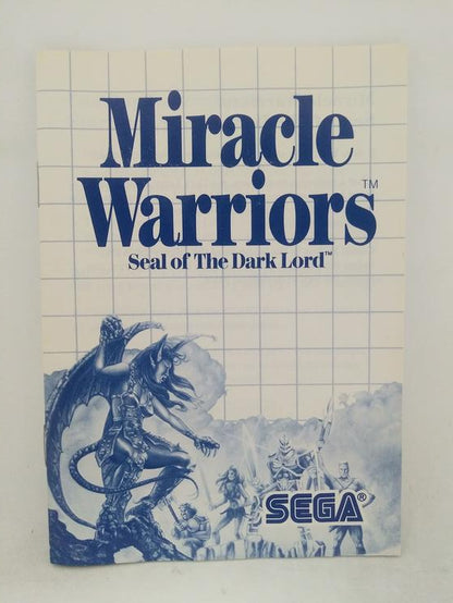 MIRACLE WARRIORS SEAL OF THE DARK LORD (COMPLETE IN BOX)