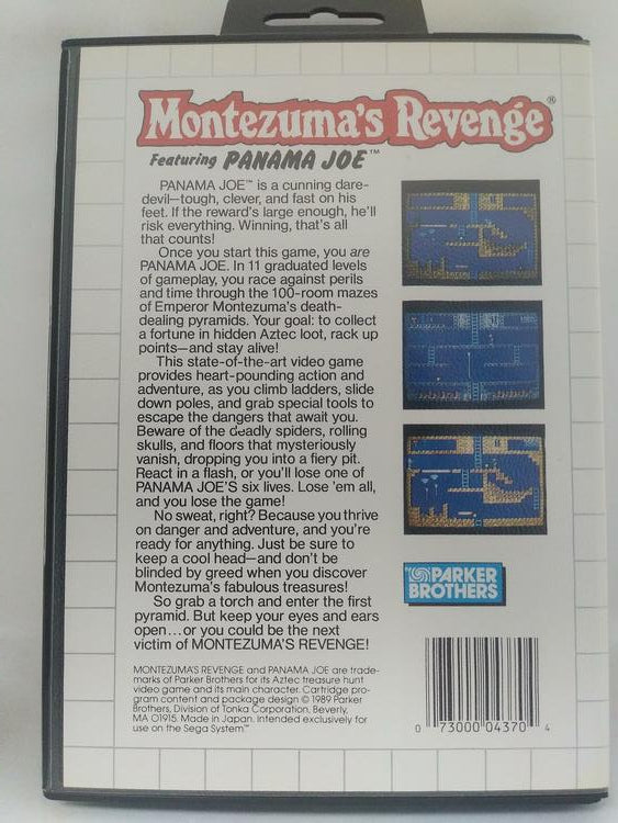 MONTEZUMA'S REVENGE FEATURING PANAMA JOE (COMPLETE IN BOX)