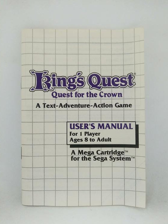 KING'S QUEST: QUEST FOR THE CROWN (COMPLETE IN BOX)