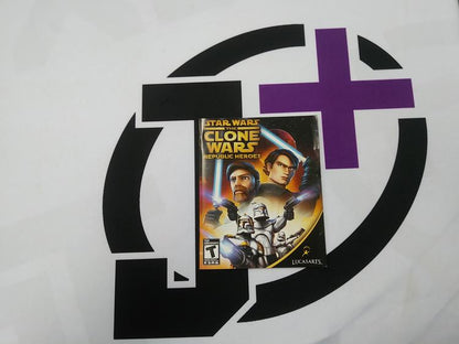 PS3 STAR WARS THE CLONE WARS REPUBLIC HEROES INSTRUCTION BOOKLET BILINGUAL