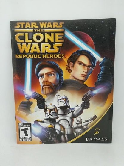 PS3 STAR WARS THE CLONE WARS REPUBLIC HEROES INSTRUCTION BOOKLET BILINGUAL