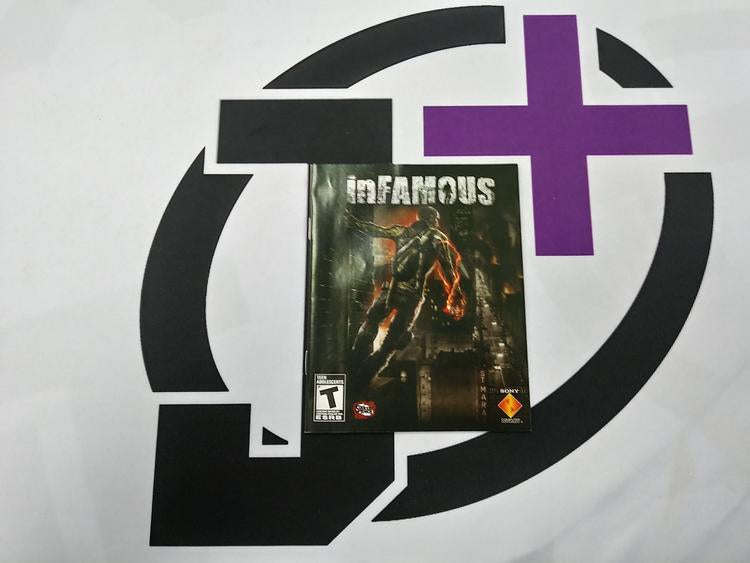 PS3 INFAMOUS INSTRUCTION BOOKLET BILINGUAL