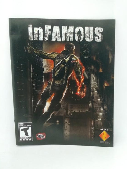 PS3 INFAMOUS INSTRUCTION BOOKLET BILINGUAL