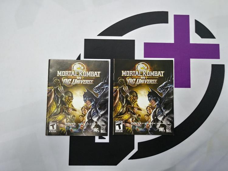 PS3 MORTAL KOMBAT VS DC UNIVERSE INSTRUCTION BOOKLET BILINGUAL