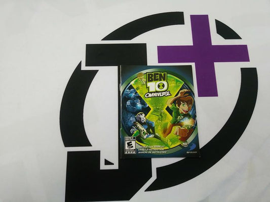 PS3 BEN 10 OMNIVERSE INSTRUCTION BOOKLET TRILINGUAL (usagé)