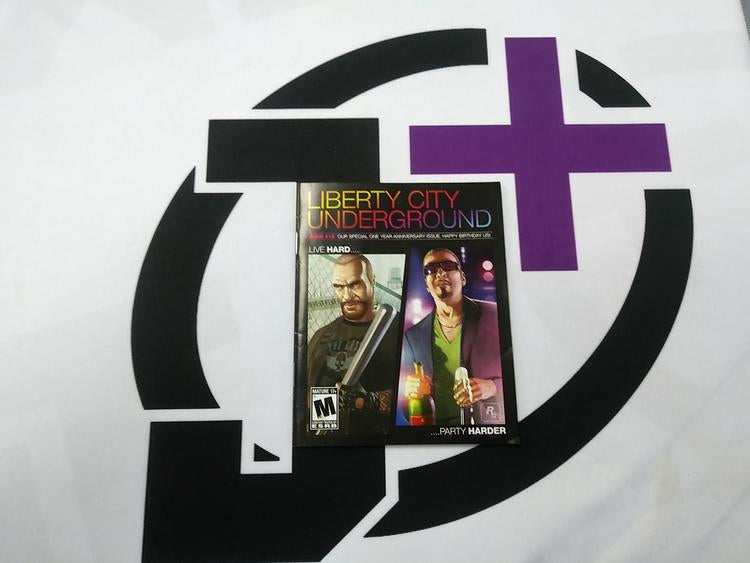 PS3 GRAND THEFT AUTO IV EPISODES FROM LIBERTY CITY INSTRUCTION BOOKLET ENGLISH (usagé)