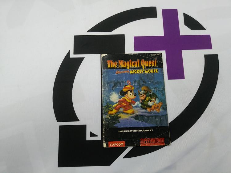 SNES THE MAGICAL QUEST STARRING MICKEY MOUSE INSTRUCTION BOOKLET ENGLISH