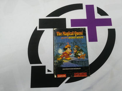 SNES THE MAGICAL QUEST STARRING MICKEY MOUSE INSTRUCTION BOOKLET ENGLISH