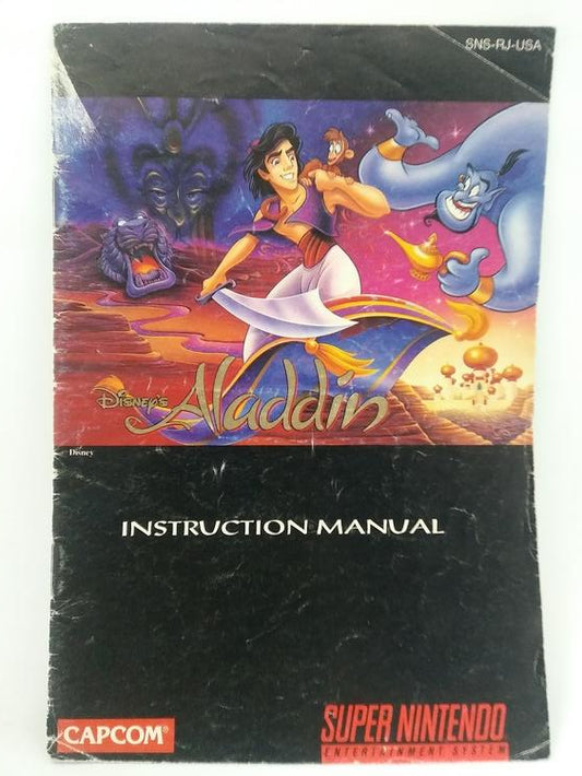 SNES DISNEY'S ALADDIN INSTRUCTION BOOKLET ENGLISH (usagé)