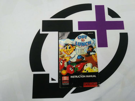 SNES OUT TO LUNCH INSTRUCTION BOOKLET ENGLISH (usagé)