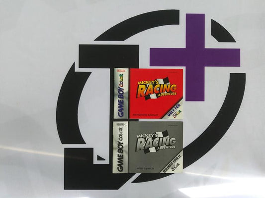 GBC MICKEY'S RACING ADVENTURE INSTRUCTION BOOKLET BILINGUAL