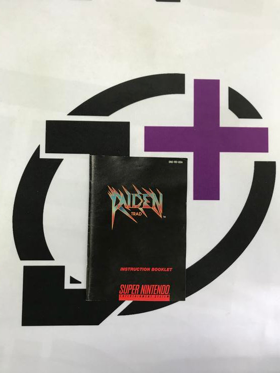 SNES RAIDEN TRAD INSTRUCTION BOOKLET BILINGUAL