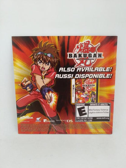 NDS BAKUGAN BATTLE BRAWLERS BATTLE TRAINER INSTRUCTION BOOKLET BILINGUAL (usagé)