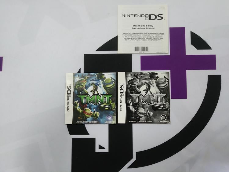 NDS TMNT INSTRUCTION BOOKLET BILINGUAL (usagé)