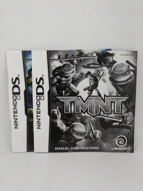 NDS TMNT INSTRUCTION BOOKLET BILINGUAL (usagé)