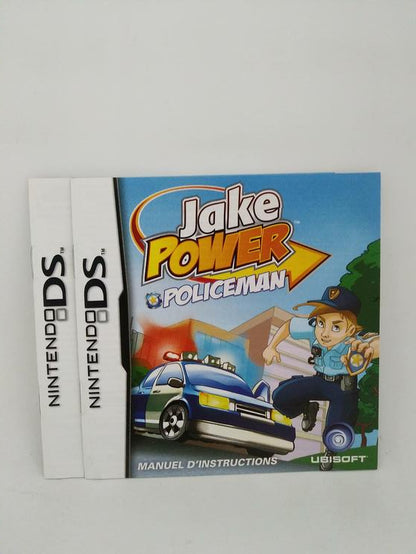 NDS JAKE POWER POLICEMAN INSTRUCTION BOOKLET BILINGUAL (usagé)