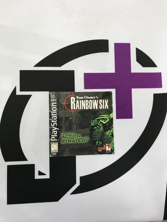 PS1 TOM CLANCY'S RAINBOW SIX INSTRUCTION BOOKLET ENGLISH (usagé)