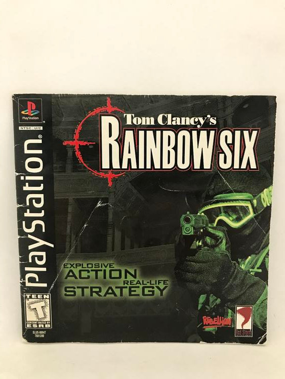 PS1 TOM CLANCY'S RAINBOW SIX INSTRUCTION BOOKLET ENGLISH