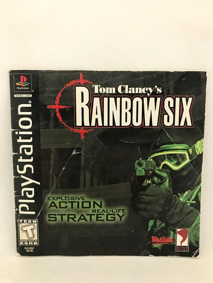 PS1 TOM CLANCY'S RAINBOW SIX INSTRUCTION BOOKLET ENGLISH